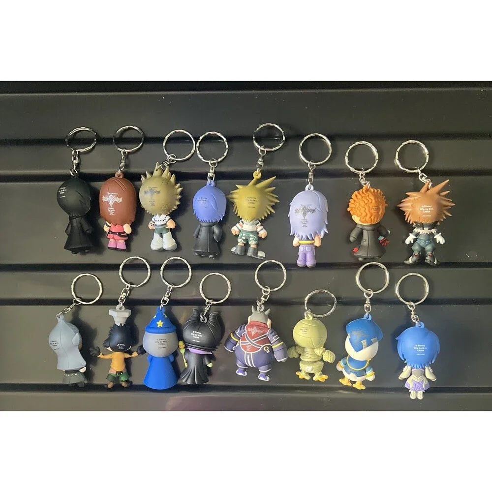 Figural Disney KINGDOM HEARTS II Mystery Blind Bag Keyring (Lot of 16) NWOT